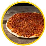 Menue Frisch gebackener Lahmacun