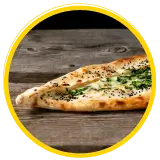 Pide mit Spinat und Käse